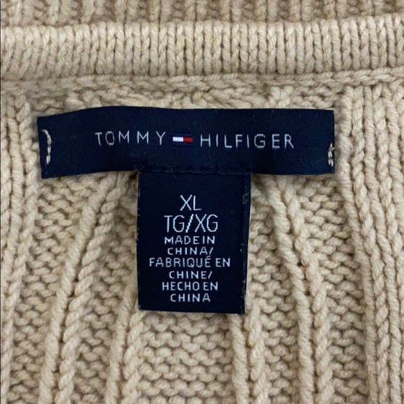 Tommy Hilfiger Open Front Cable Knit Cardigan - Picture 4 of 5
